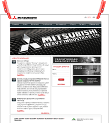 разработка сайта Mitsubishi Heavy Industries системы кондиционирования